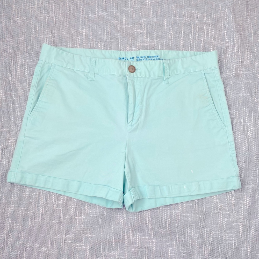 Khakis by GAP Girlfriend 4-Inch Shorts Light Blue Size 10